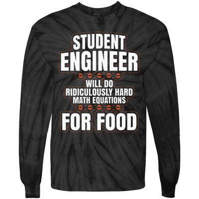 Funny Engineer Gifts Engineering College Student Gift Ideas Tie-Dye Long Sleeve Shirt