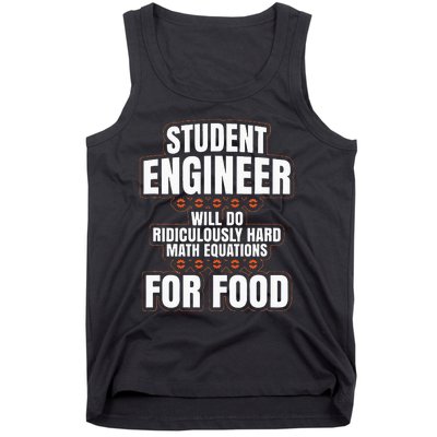 Funny Engineer Gifts Engineering College Student Gift Ideas Tank Top