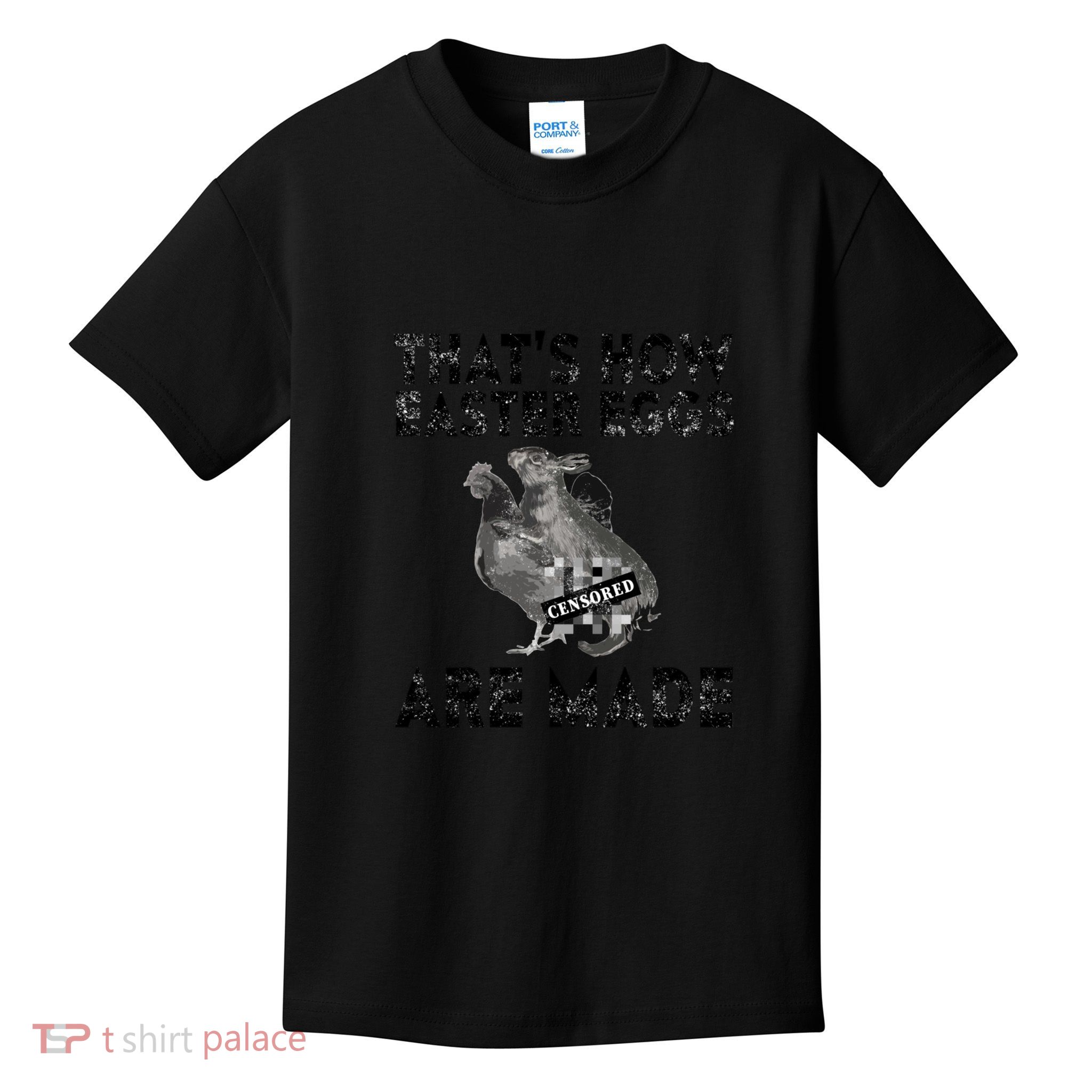 Funny Easter Gift Naughty Easter Meme Dirty Easter Kids T-Shirt
