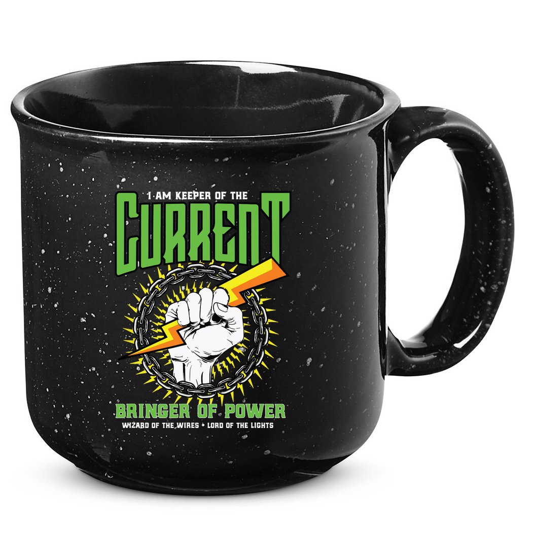 Funny Electrician Gift Electrical Engineer Lineman 15oz Campfire Ceramic Mug