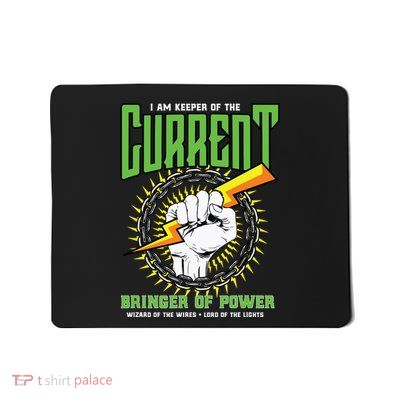 Funny Electrician Gift Electrical Engineer Lineman Mousepad