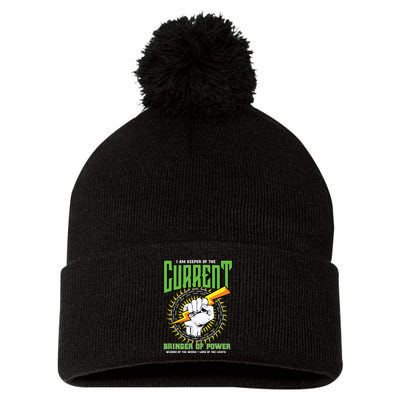 Funny Electrician Gift Electrical Engineer Lineman Pom Pom 12in Knit Beanie