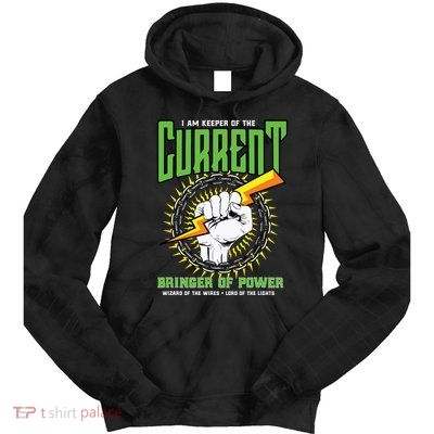 Funny Electrician Gift Electrical Engineer Lineman Tie Dye Hoodie