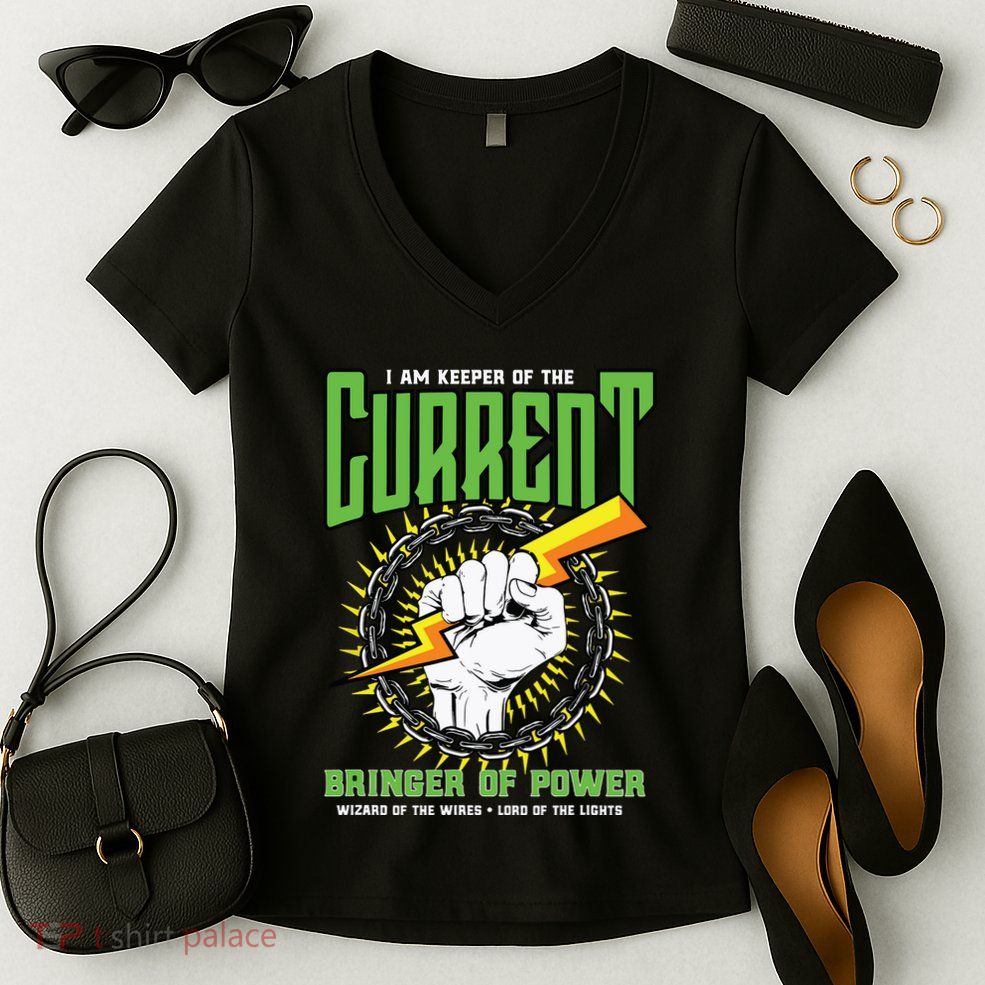 Funny Electrician Gift Electrical Engineer Lineman Women's V-Neck T-Shirt
