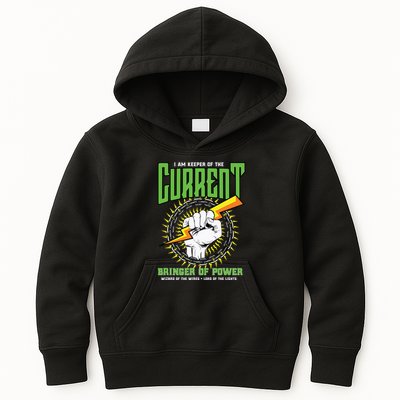 Funny Electrician Gift Electrical Engineer Lineman Kids Hoodie