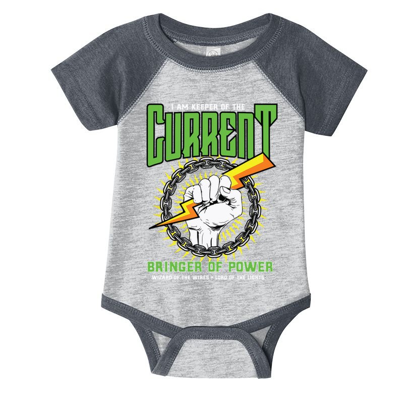 Funny Electrician Gift Electrical Engineer Lineman Infant Baby Jersey Bodysuit