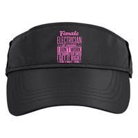 Female Electrician Get It Right The First Time Adult Drive Performance Visor