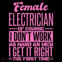 Female Electrician Get It Right The First Time Baby Bodysuit
