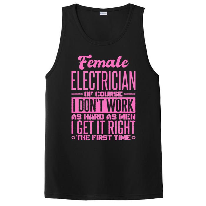 Female Electrician Get It Right The First Time PosiCharge Competitor Tank