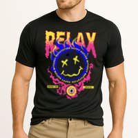 Flaming Emoji Globe Eyeball Smoke Cooling Performance Crew T-Shirt