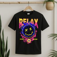 Flaming Emoji Globe Eyeball Smoke T-Shirt