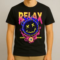 Flaming Emoji Globe Eyeball Smoke T-Shirt