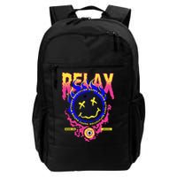 Flaming Emoji Globe Eyeball Smoke Backpack