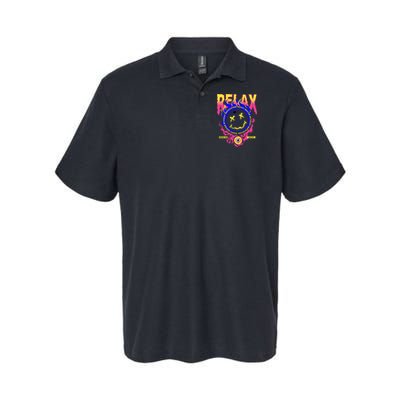 Flaming Emoji Globe Eyeball Smoke Polo