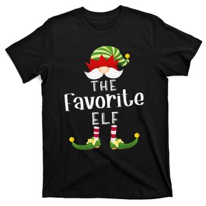 Favorite Elf Group Christmas Funny Pajama Party T-Shirt