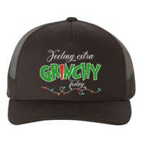 Feeling Extra Grinchy Today Christmas Colorful Xmas Lights Yupoong Adult 5-Panel Trucker Hat