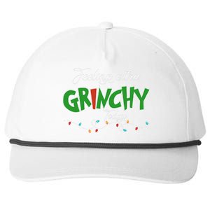 Feeling Extra Grinchy Today Christmas Colorful Xmas Lights Snapback Five-Panel Rope Hat