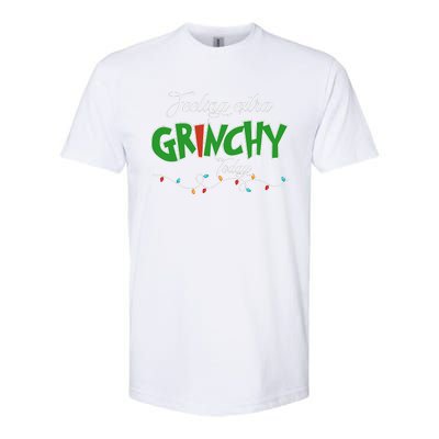 Feeling Extra Grinchy Today Christmas Colorful Xmas Lights Softstyle® CVC T-Shirt