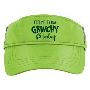 Feeling Extra Grinchy Today Funny Christmas Adult Drive Performance Visor