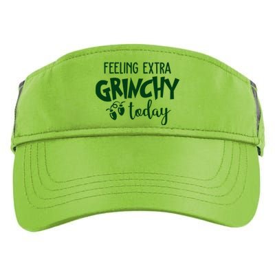 Feeling Extra Grinchy Today Funny Christmas Adult Drive Performance Visor