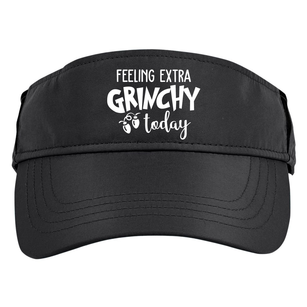 Feeling Extra Grinchy Today Funny Christmas Adult Drive Performance Visor