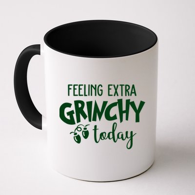 Feeling Extra Grinchy Today Funny Christmas Mug