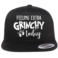 Feeling Extra Grinchy Today Funny Christmas Flatbill Hat
