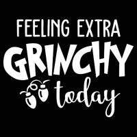Feeling Extra Grinchy Today Funny Christmas Flatbill Hat