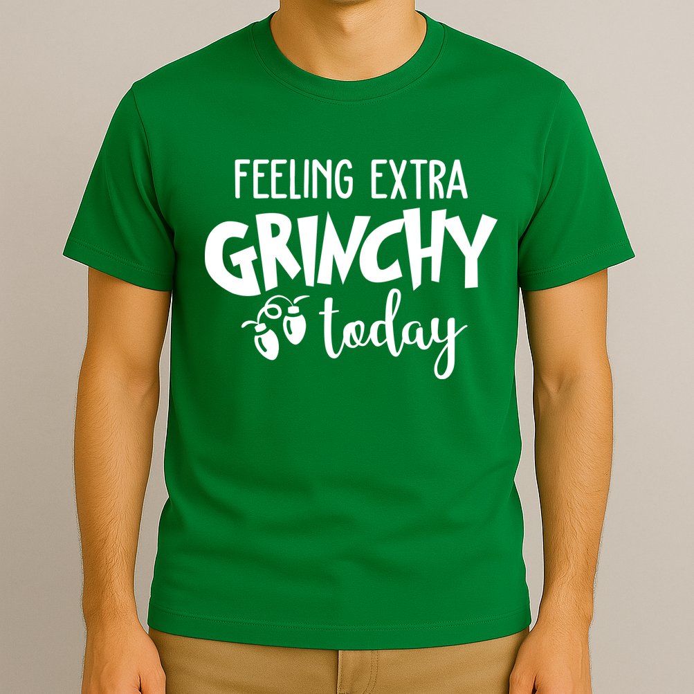Feeling Extra Grinchy Today Funny Christmas T-Shirt