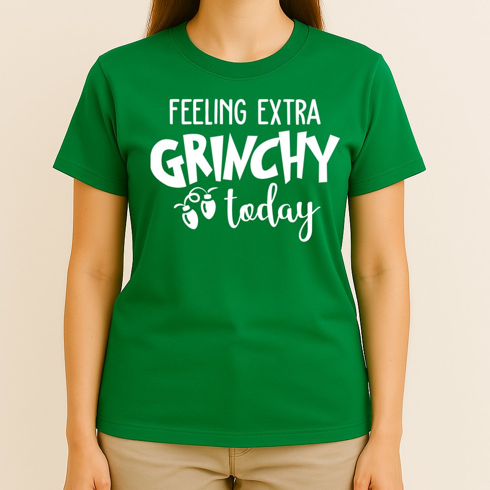Feeling Extra Grinchy Today Funny Christmas T-Shirt