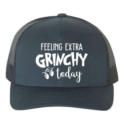 Feeling Extra Grinchy Today Funny Christmas Yupoong Adult 5-Panel Trucker Hat