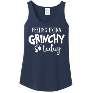 Feeling Extra Grinchy Today Funny Christmas Ladies Essential Tank