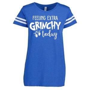 Feeling Extra Grinchy Today Funny Christmas Enza Ladies Jersey Football T-Shirt