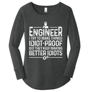 Funny Engineer Gift For Men Women Cool Engineering Mechanic Women's Perfect Tri Tunic Long Sleeve Shirt