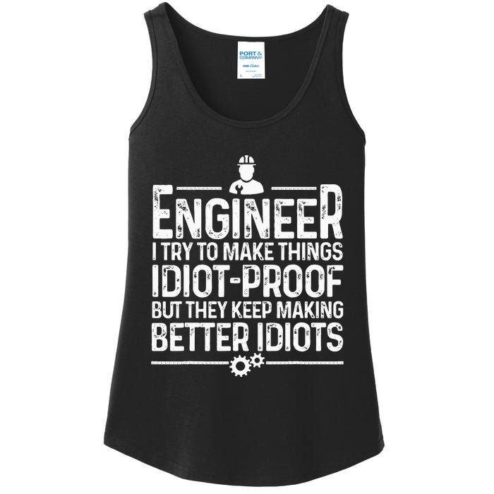 Funny Engineer Gift For Men Women Cool Engineering Mechanic Ladies Essential Tank