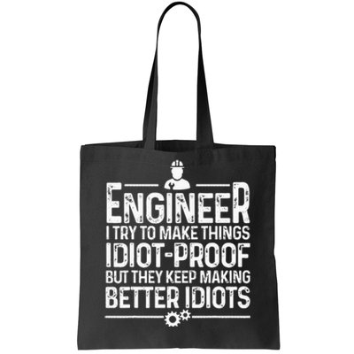 Funny Engineer Gift For Men Women Cool Engineering Mechanic Tote Bag