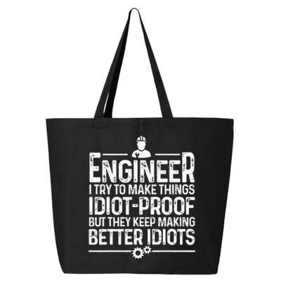 Funny Engineer Gift For Men Women Cool Engineering Mechanic 25L Jumbo Tote