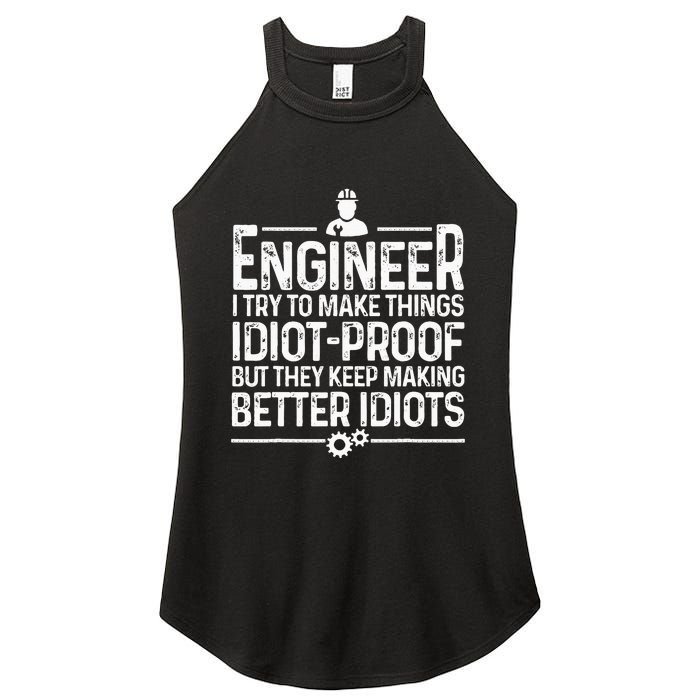 Funny Engineer Gift For Men Women Cool Engineering Mechanic Women's Perfect Tri Rocker Tank