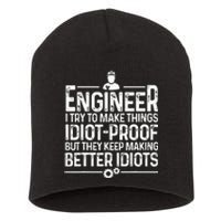 Funny Engineer Gift For Men Women Cool Engineering Mechanic Short Acrylic Beanie