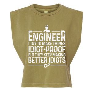 Funny Engineer Gift For Men Women Cool Engineering Mechanic Garment-Dyed Women's Muscle Tee