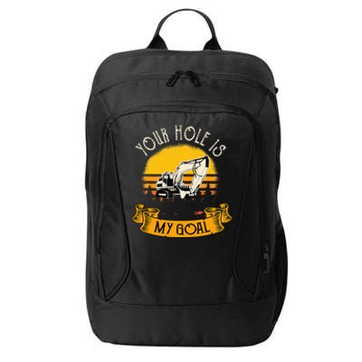 Funny Excavator Gift Saying Construction Site City Backpack