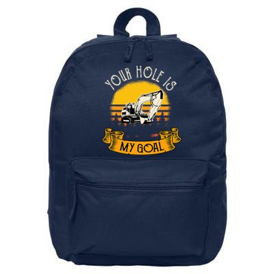 Funny Excavator Gift Saying Construction Site 16 in Basic Backpack