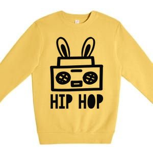 Funny Easter Hip Hop Bunny Ears For And Premium Crewneck Sweatshirt