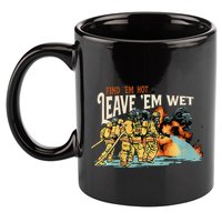 Find Em Hot Leave Em Wet Gift 11oz C Handle Ceramic Mug