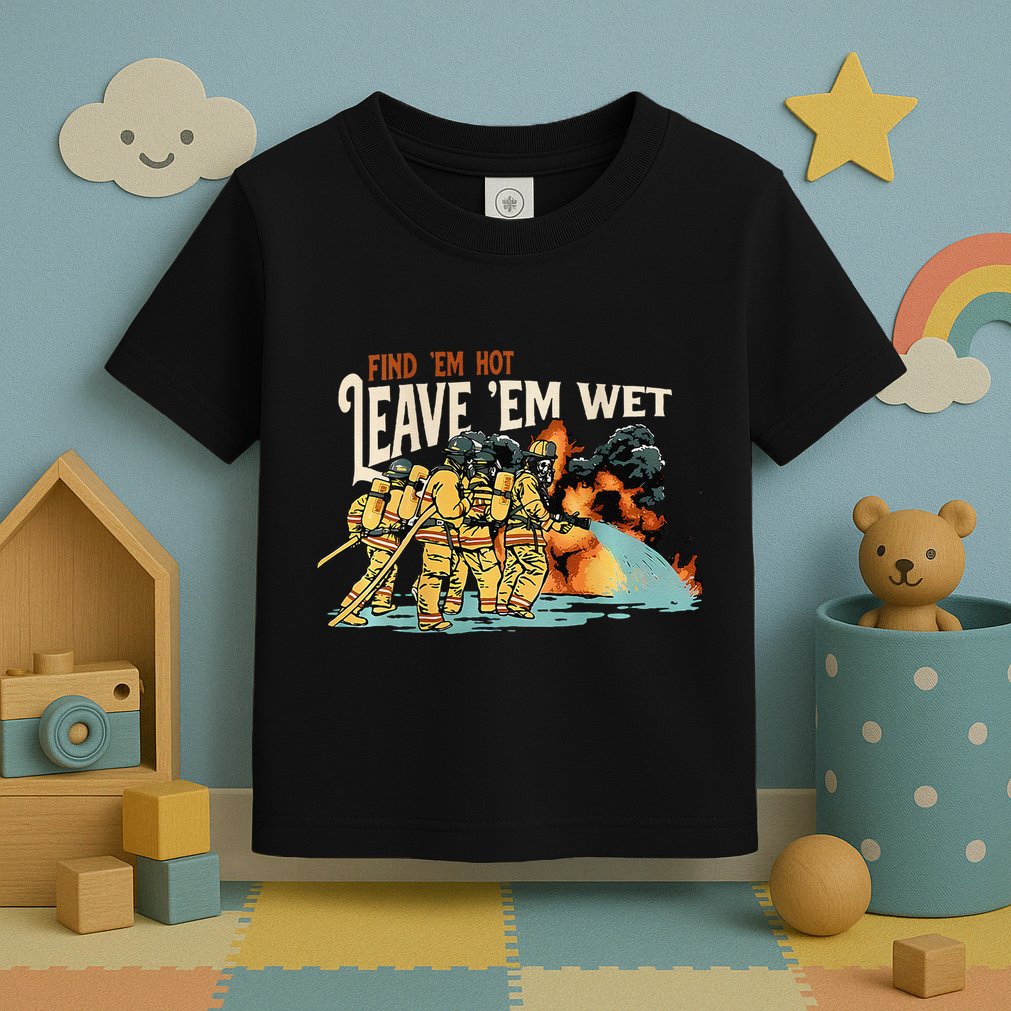 Find Em Hot Leave Em Wet Gift Toddler T-Shirt