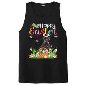 Funny Egg Hunting Bunny Giant Schnauzer Dog Happy Easter PosiCharge Competitor Tank