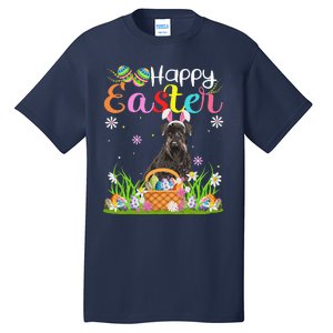 Funny Egg Hunting Bunny Giant Schnauzer Dog Happy Easter Tall T-Shirt