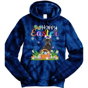 Funny Egg Hunting Bunny Giant Schnauzer Dog Happy Easter Tie Dye Hoodie