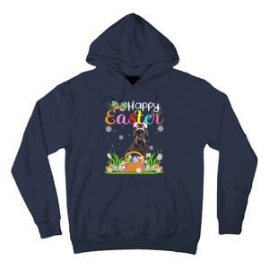 Funny Egg Hunting Bunny Giant Schnauzer Dog Happy Easter Tall Hoodie