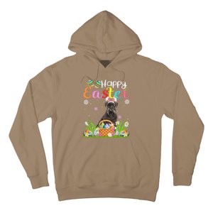 Funny Egg Hunting Bunny Giant Schnauzer Dog Happy Easter Hoodie